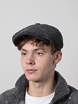 Кепка STETSON арт. 6840818 HATTERAS BOILED WOOL (темно-серый)
